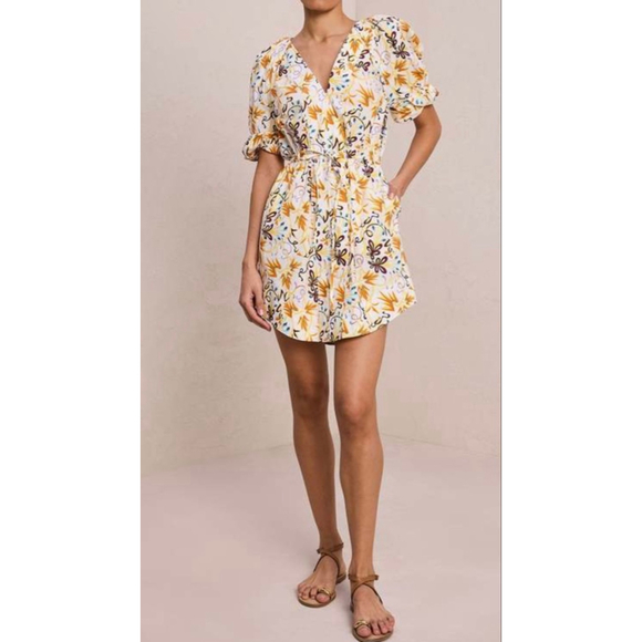 A.L.C. Dresses & Skirts - Women's A.L.C. Mia dress White Orange Floral Mini Dress Size 4